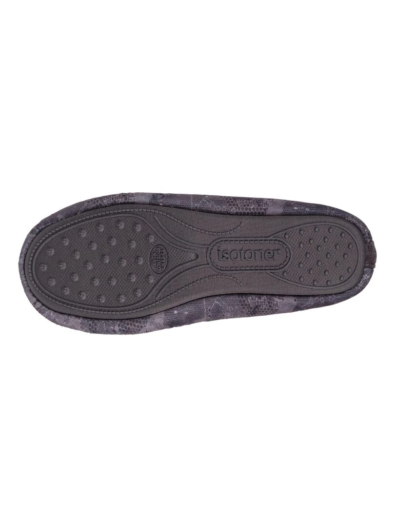Chaussons Ballerines Femme Dentelle   Gris