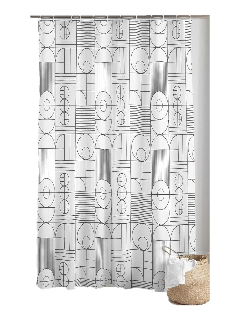 Rideau de douche Metrix Blanc