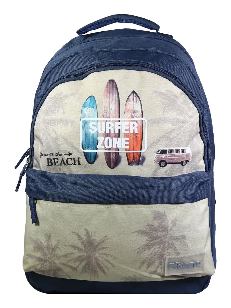 BAGTROTTER Sac à dos 2 compartiments Offshore Beige Van & Surf Beige