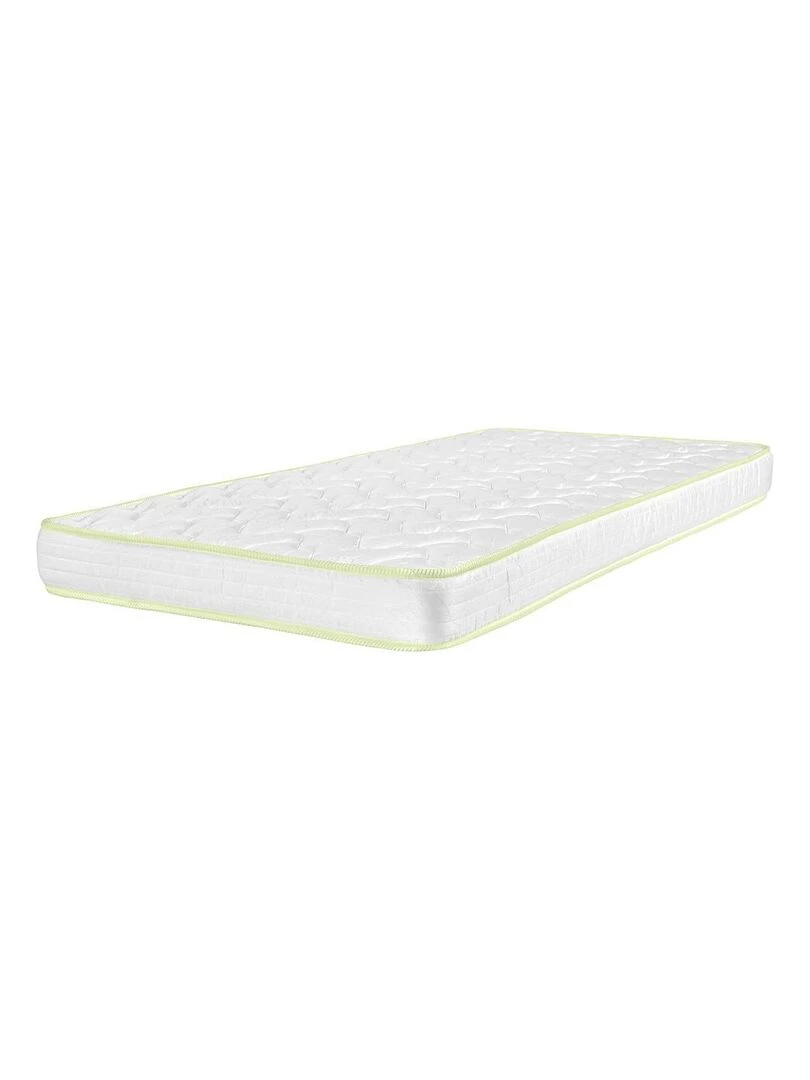Pack lit enfant avec pieds et matelas Harpe   AKITEN RETAIL   Blanc Blanc