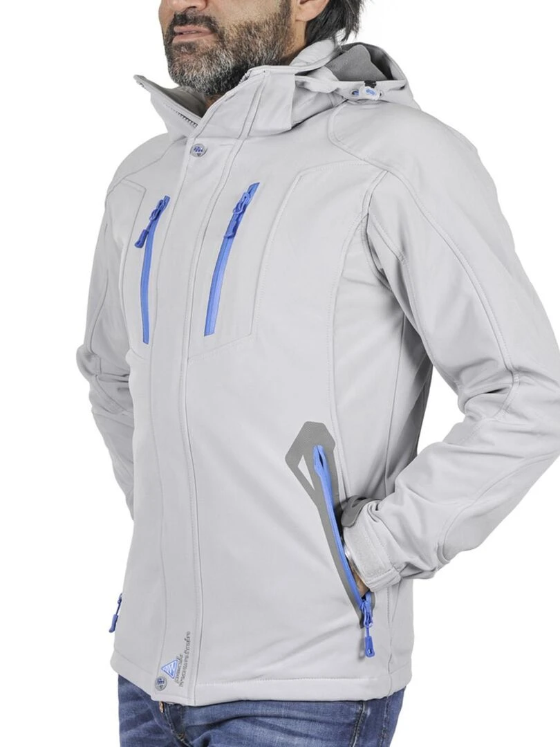 Blouson softshell homme CILO   PEAK MOUNTAIN   Gris