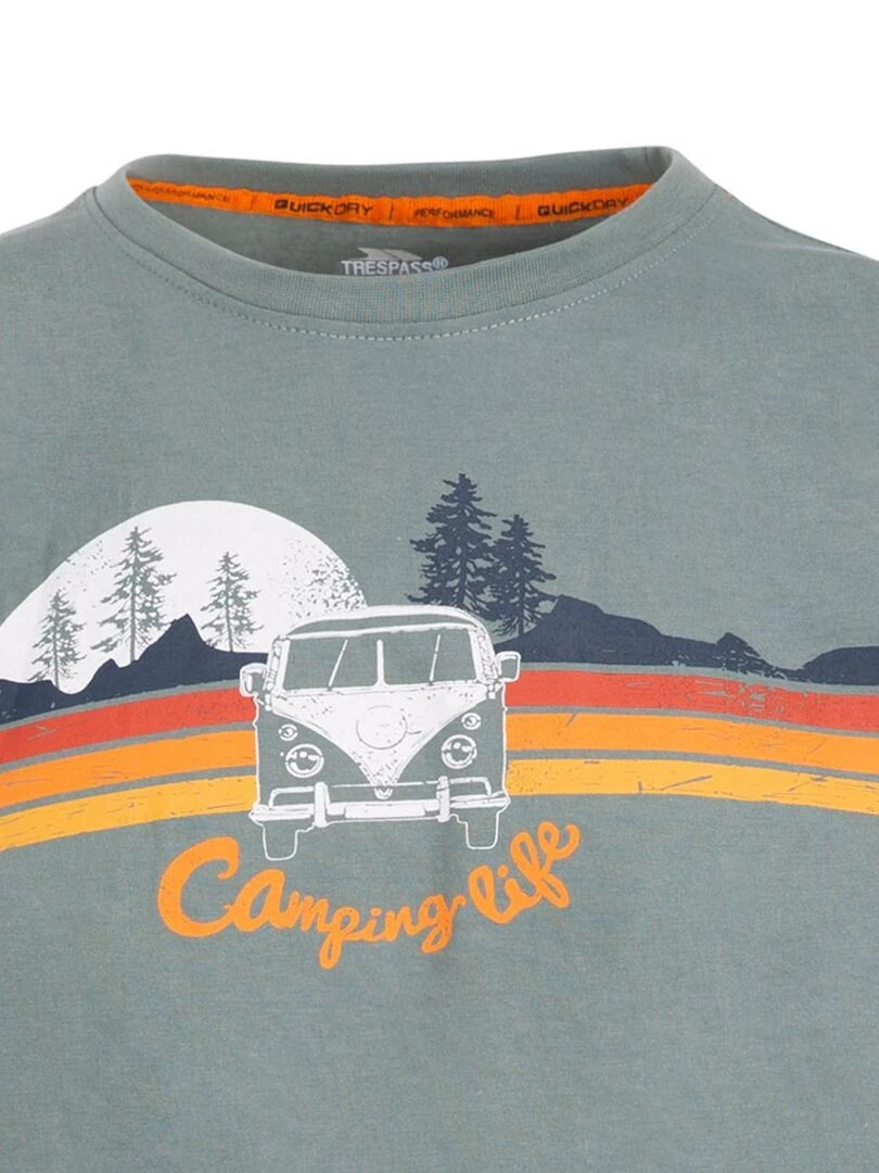 Trespass   T shirt CROMER   Bleu gris