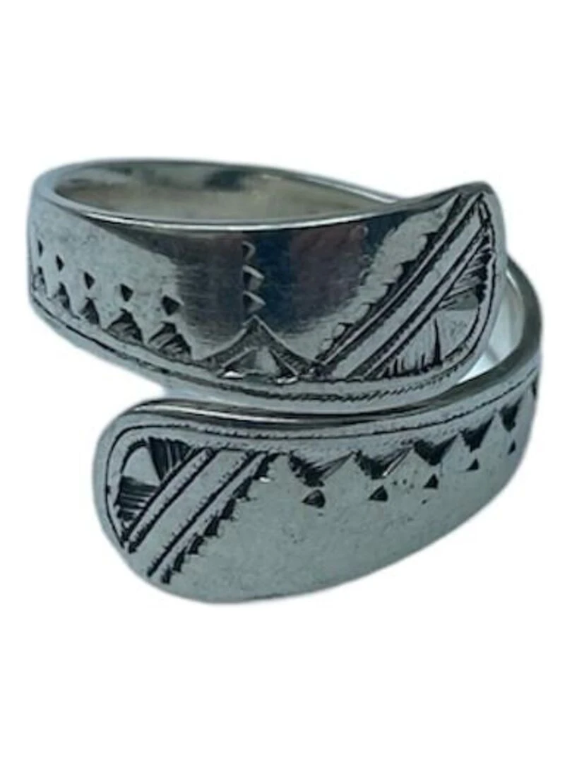 Bague ethnique Touareg argent croisée Argent
