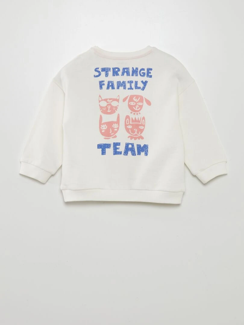 Sweat à col rond X Little Bad Wolf   Blanc