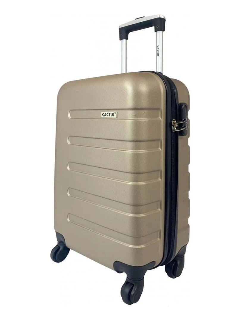 Lot 3 Valises Rigides dont 1 Valise Cabine ABS   Jaune