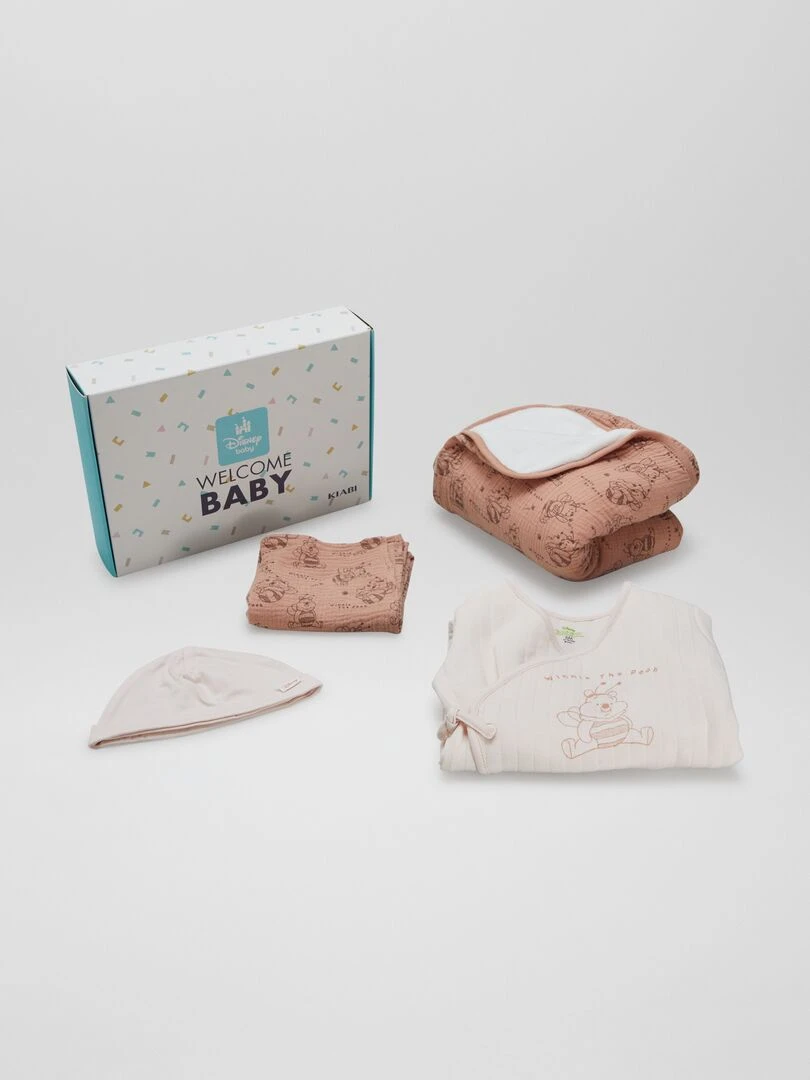 Box de naissance 'Welcome Baby' 'Disney' 4 pièces Rose