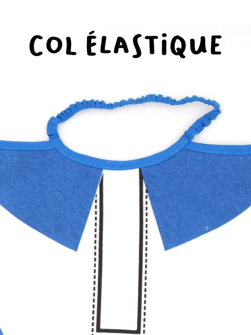 Lot de 2 bavoirs Maternelle Foot   Bleu