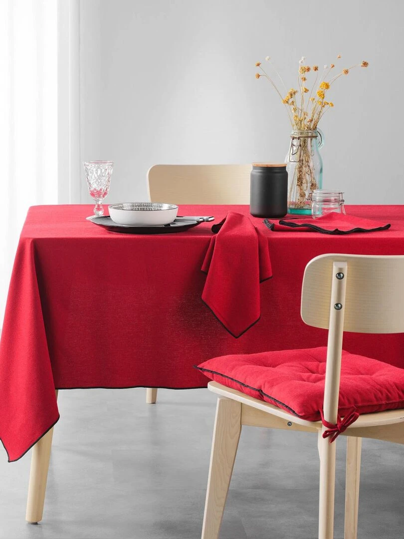 Nappe bourdonnée en coton recyclé   Bordeaux