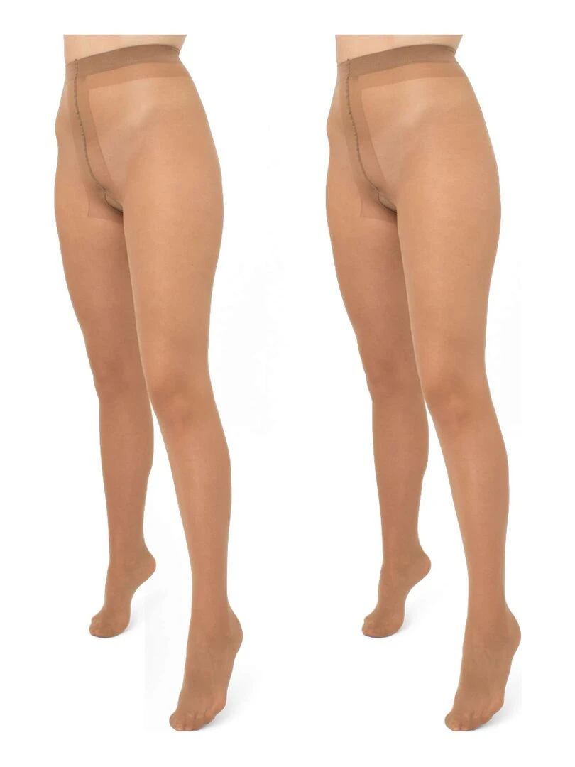 Giulia Infinity Collants 40den classiques (Multipack) brun clair M Marron caramel