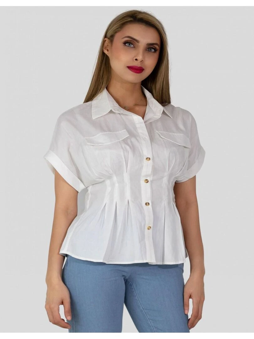 Chemise Kebello Blanc Blanc