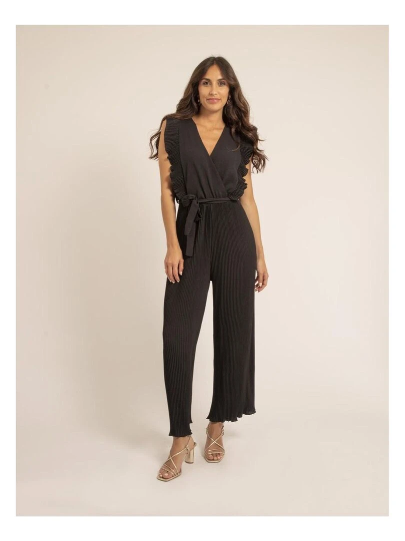 Combi pantalon plissée EDENA Noir
