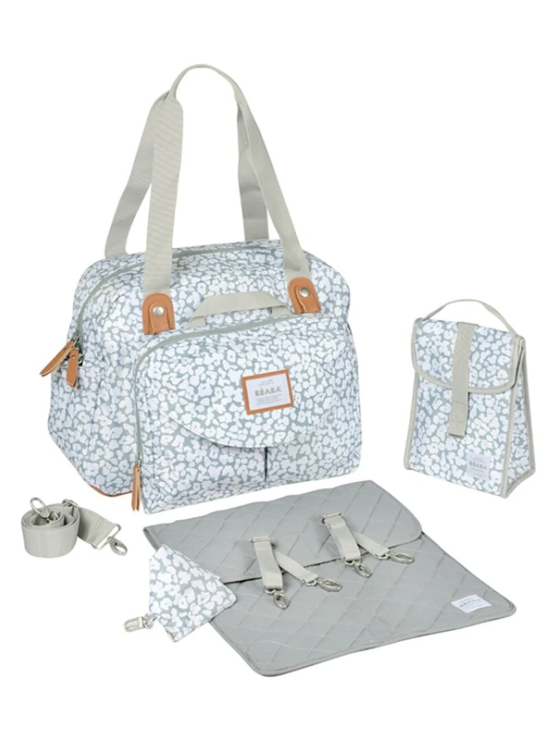 Sac à langer Genève Cherry Blossom Gris