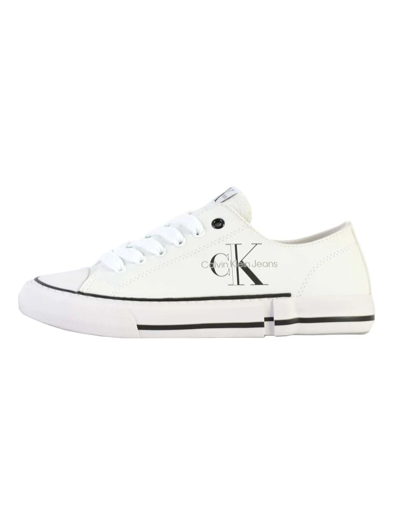 Basket à Lacets Enfant Calvin Klein Low Cut Lace Up Blanc