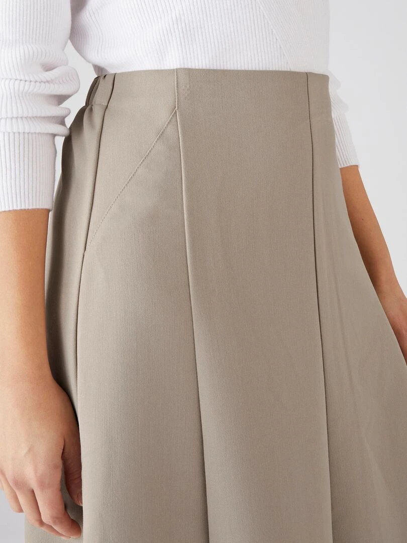 Jupe confort évasée Damart Taupe