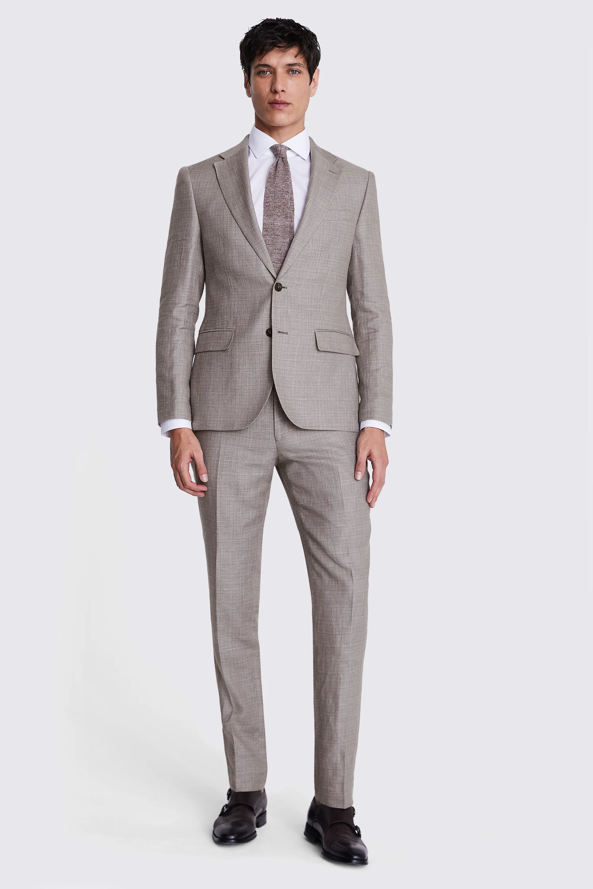 Italian Tailored Fit Off White Check Jacket    Buy Online at Moss