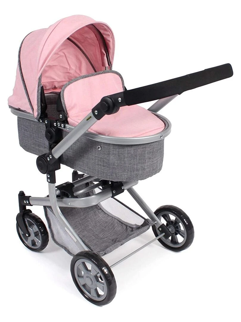 Mika Poussette Combinée Pour Poupée Gris Rose N/A