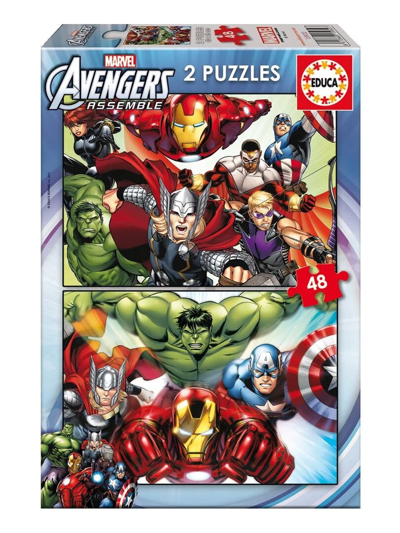 Puzzle 2 x 48 pièces : Avengers N/A