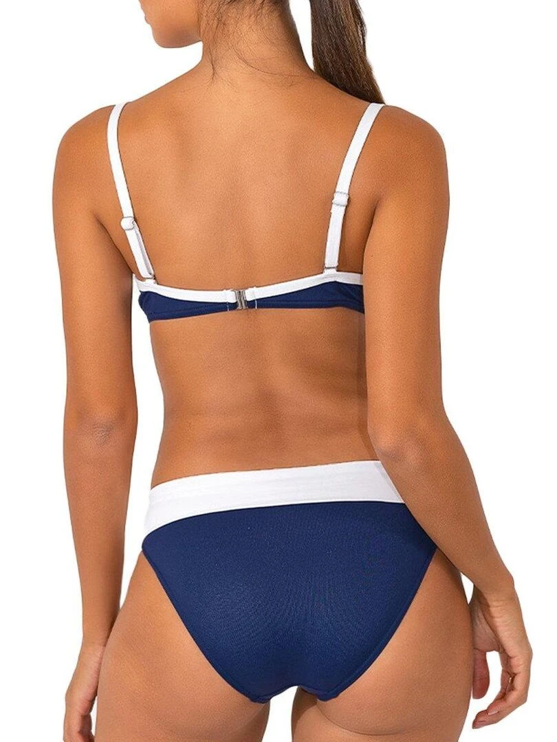 Haut de maillot avec armatures Marine   Bleu