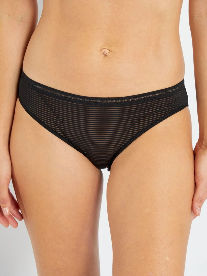 Culotte microfibre   noir