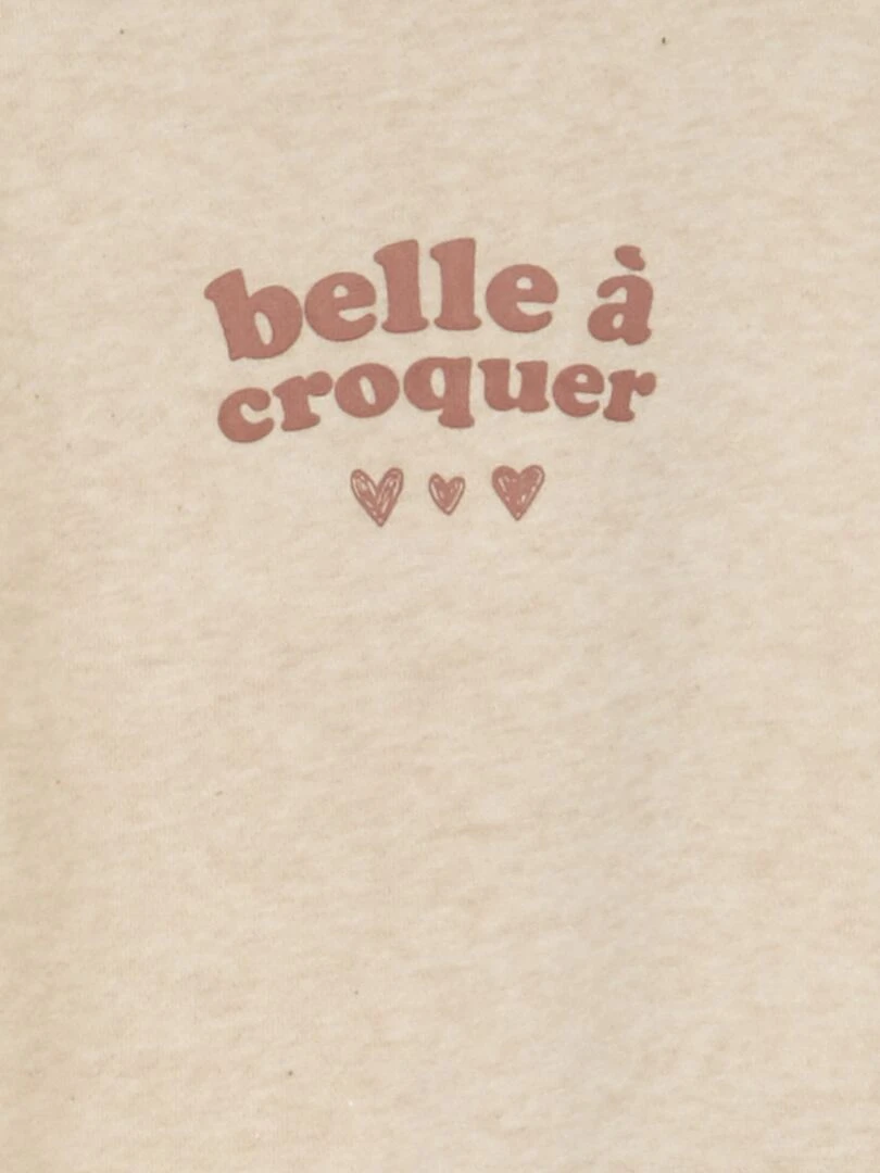 Robe sweat en molleton Beige