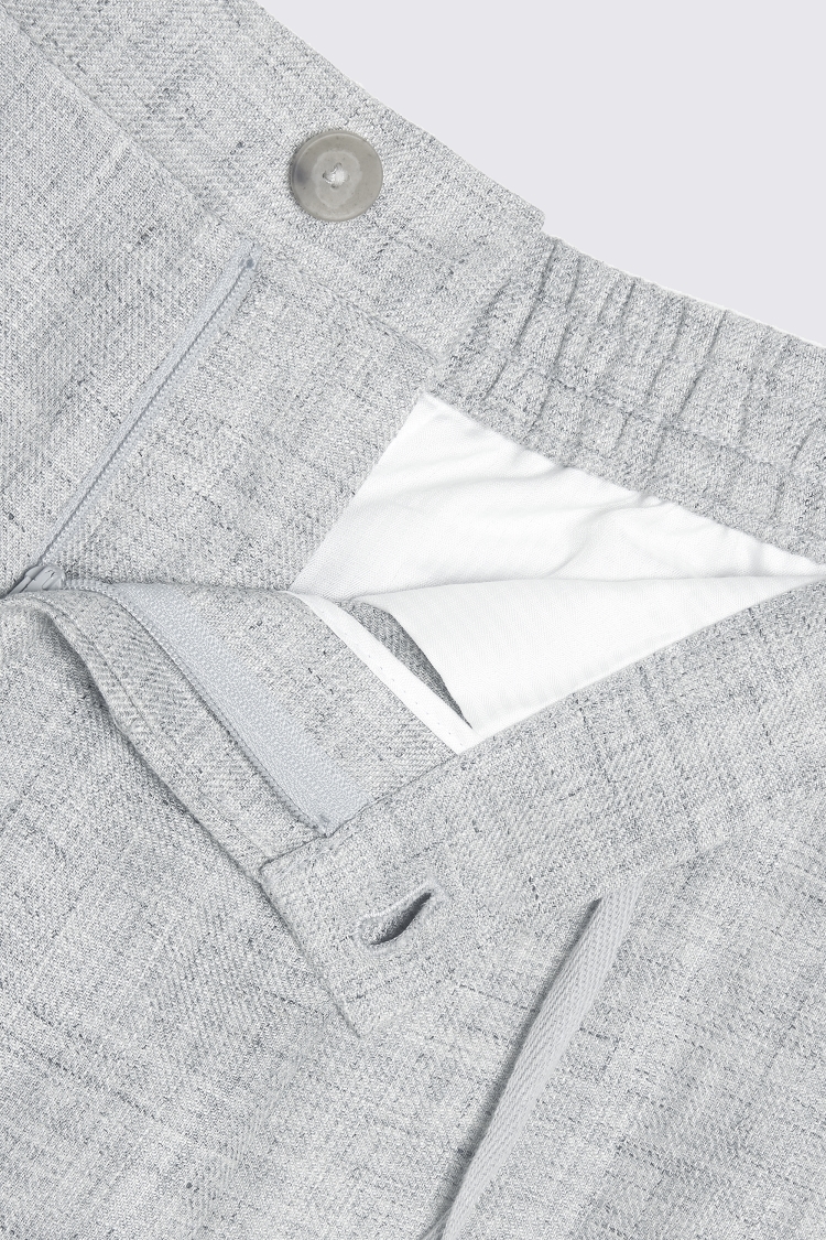 Light Grey Linen Worker Joggers   Buy Online at Moss