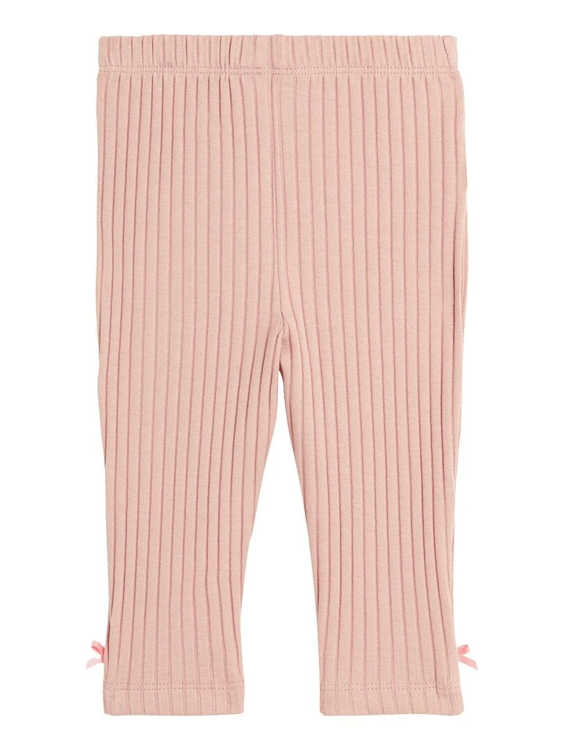 Ensemble robe en molleton et legging bébé fille Alysse   Rose