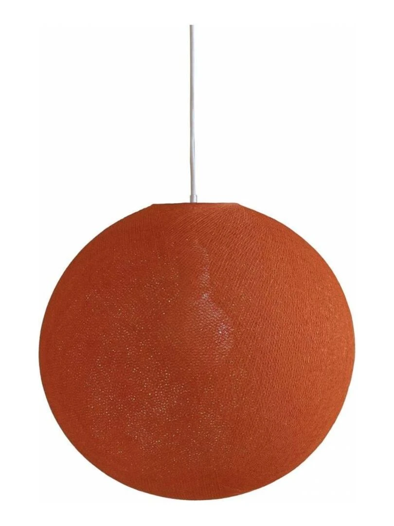 Abat jour Globe 67cm et suspension Orange