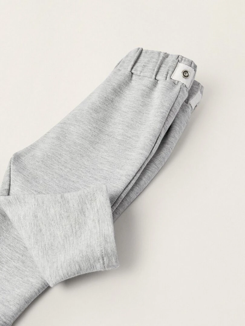 Manteau + Pantalon pour Nouveau Né 'Lapin'  EARLY BLOOM   Gris clair