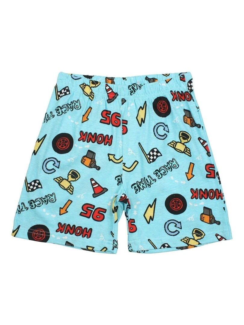 Cars   Ensemble ​​T shirt short garçon Imprimé Cars   Bleu