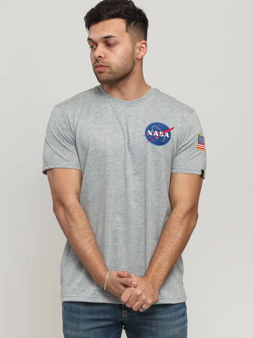 T shirt Alpha Industries NASA Space Shuttle Tee Gris
