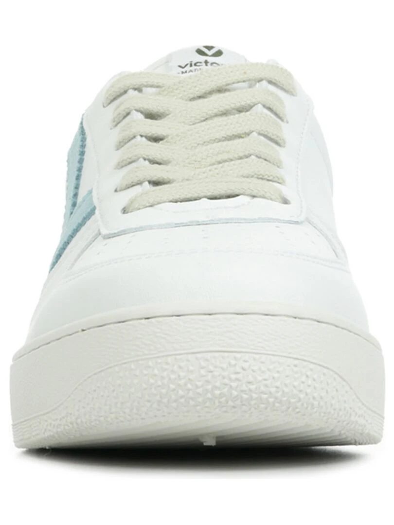 Baskets Victoria Madrid   Blanc Bleu ciel
