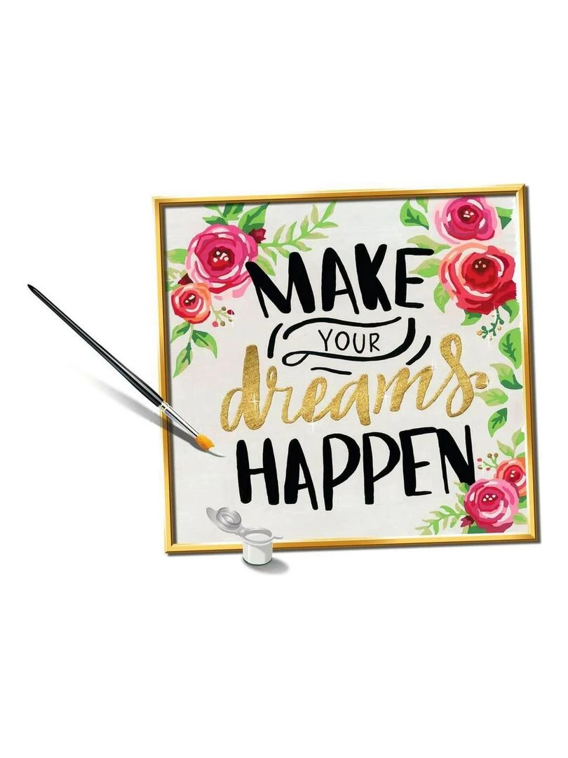 CreArt Peinture au numéro : Carré   Make your dreams happen   N/A