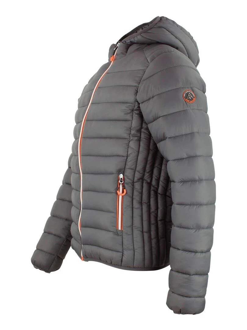 Doudoune fine à capuche homme CAEN   PEAK MOUNTAIN   Gris