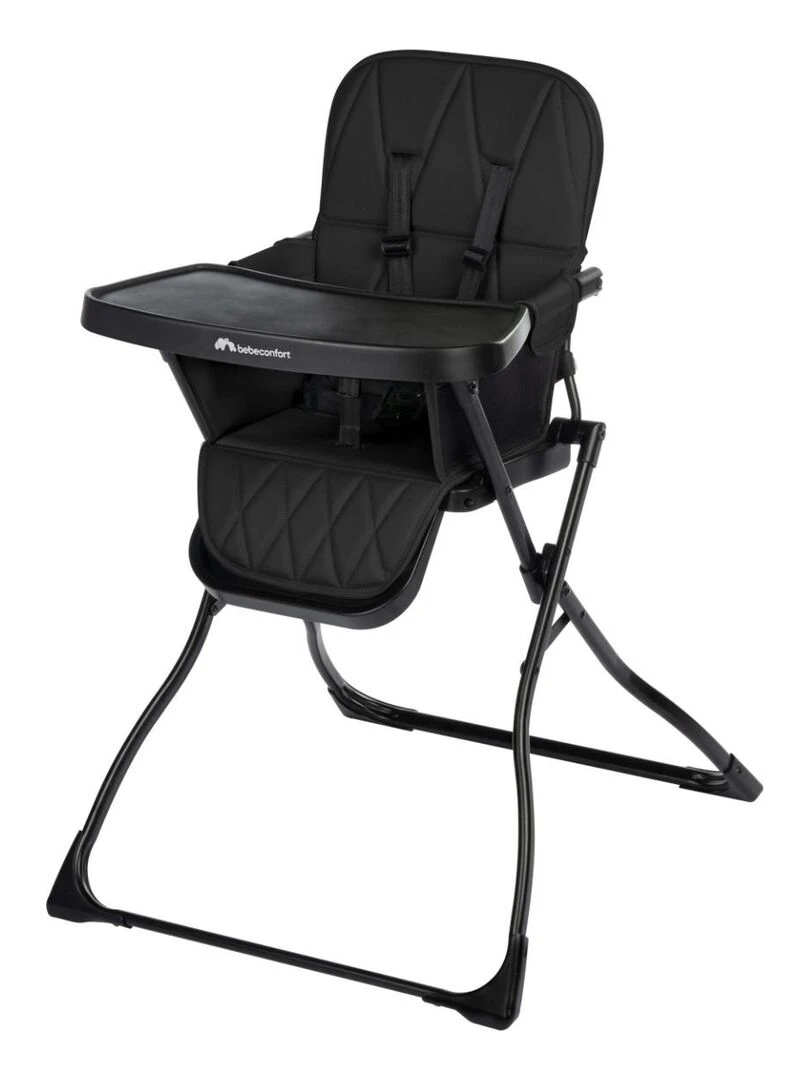 BEBECONFORT Chaise haute bébé LILY compacte et lègère de 6 mois à 3 ans (15 kg) Tinted Graphite Gris foncé