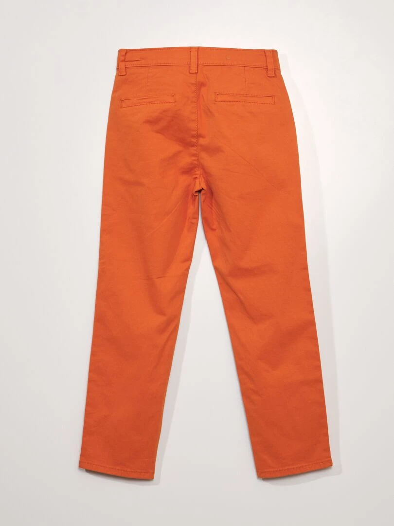 Pantalon chino   Orange