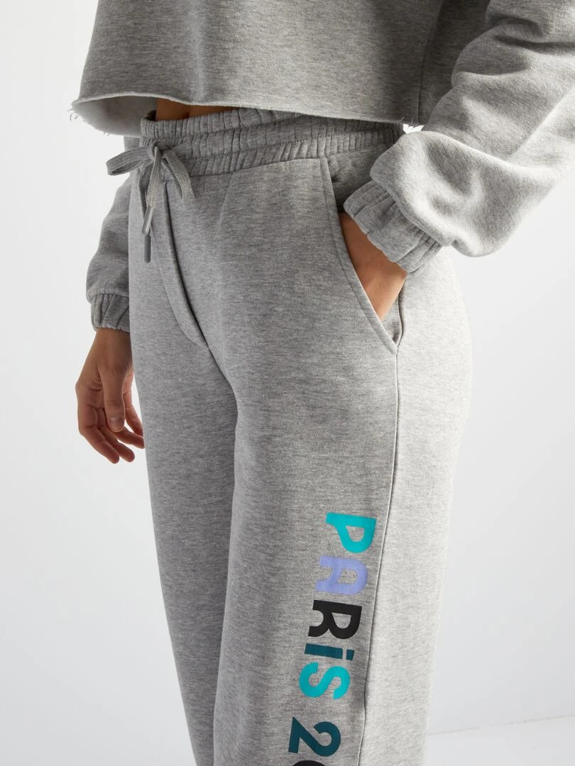 Pantalon jogging   Paris 2024   Gris
