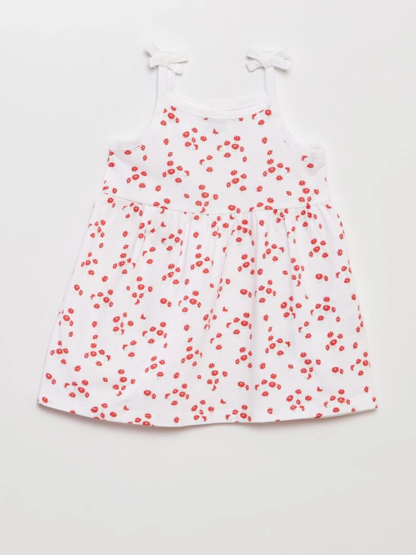 Lot de 2 robes   Blanc/rouge