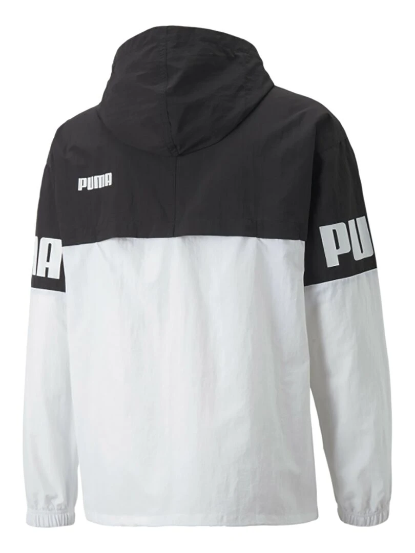 Sweat Zippé à Capuche Puma Power 12 Zip Windbreaker Noir