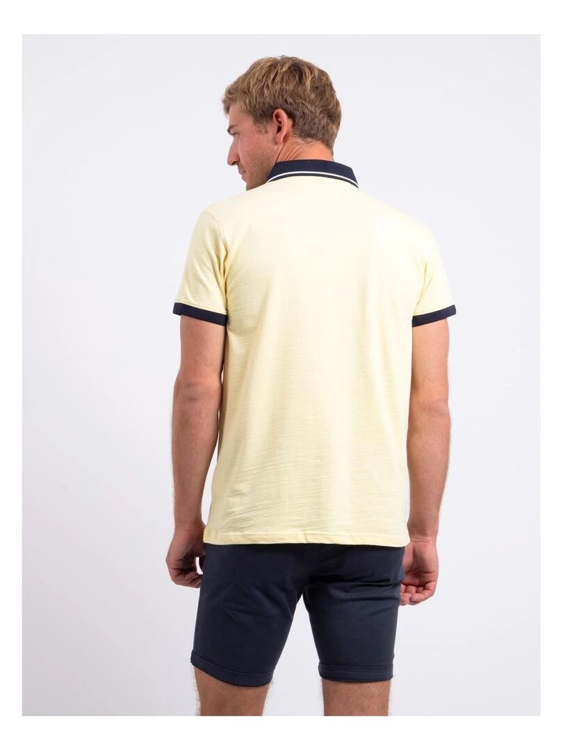 Polo manches courtes pur coton PUMADY Jaune