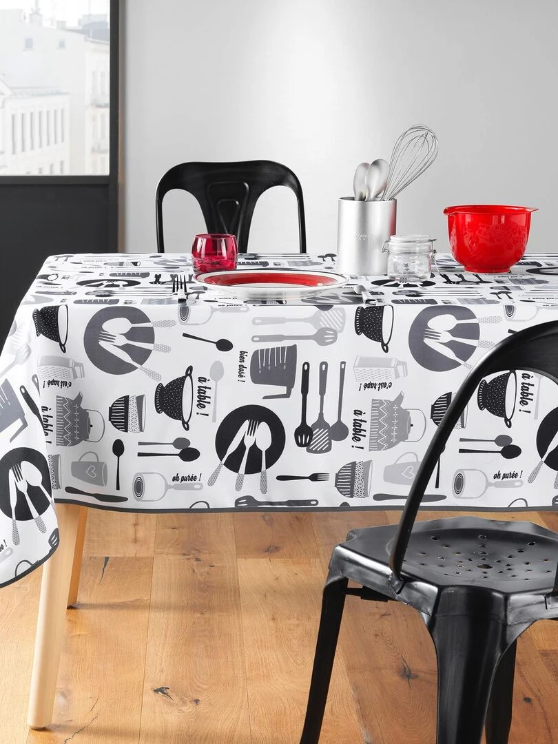 Nappe 150 x 240 cm Kitchen Blanc