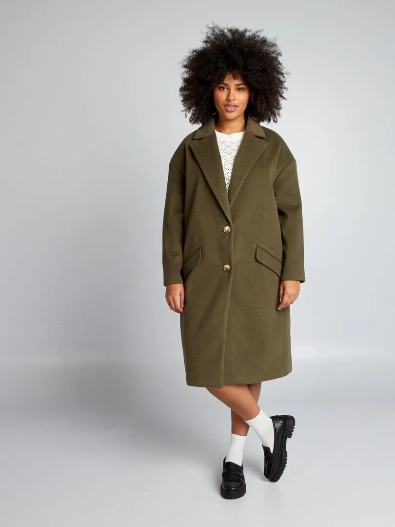 Manteau long Kaki