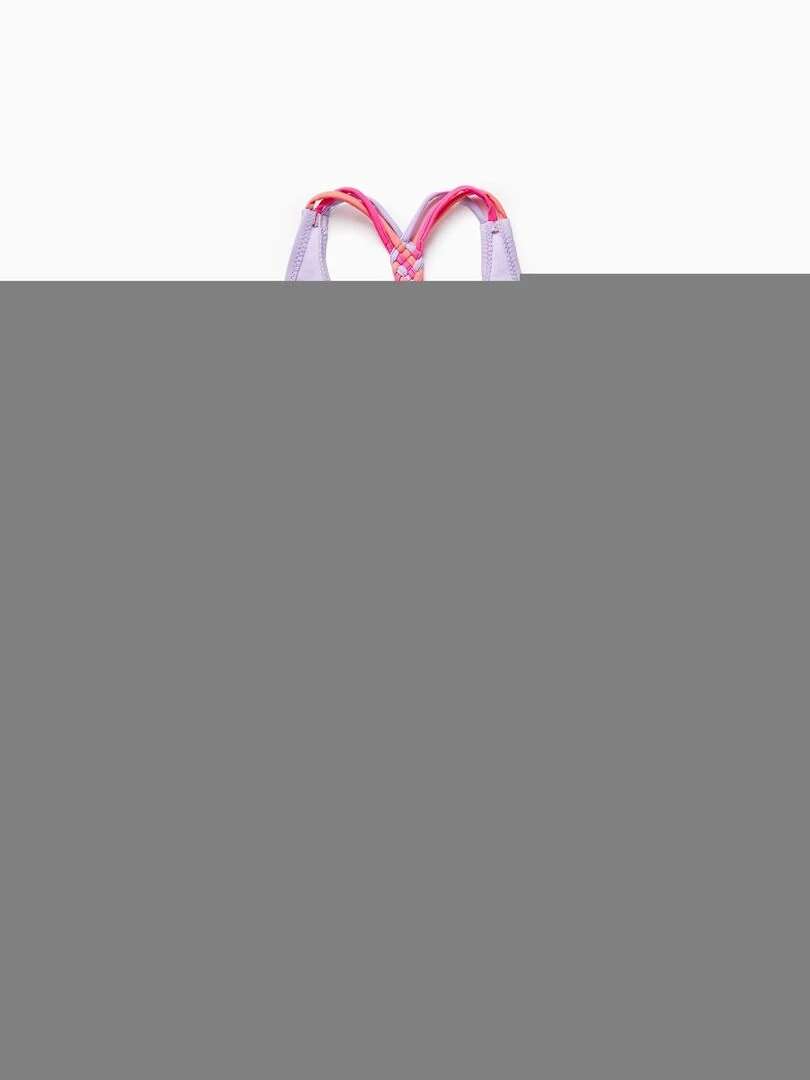 Maillot de Bain UPF80 pour Bébé Fille 'Palmier' Mauve