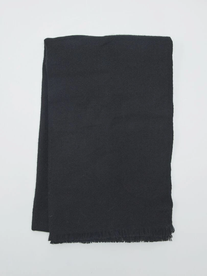 Grande écharpe toucher doux Noir