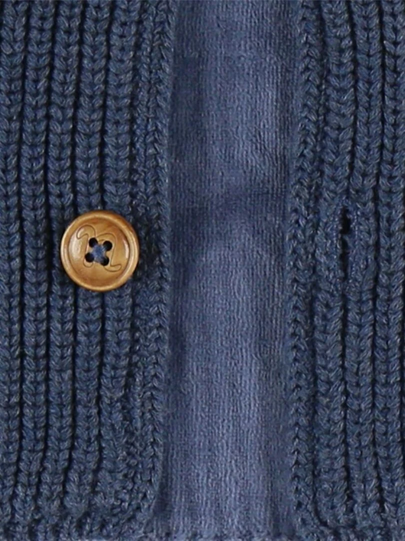 Mantelet en tricot    Noukie's   Bleu