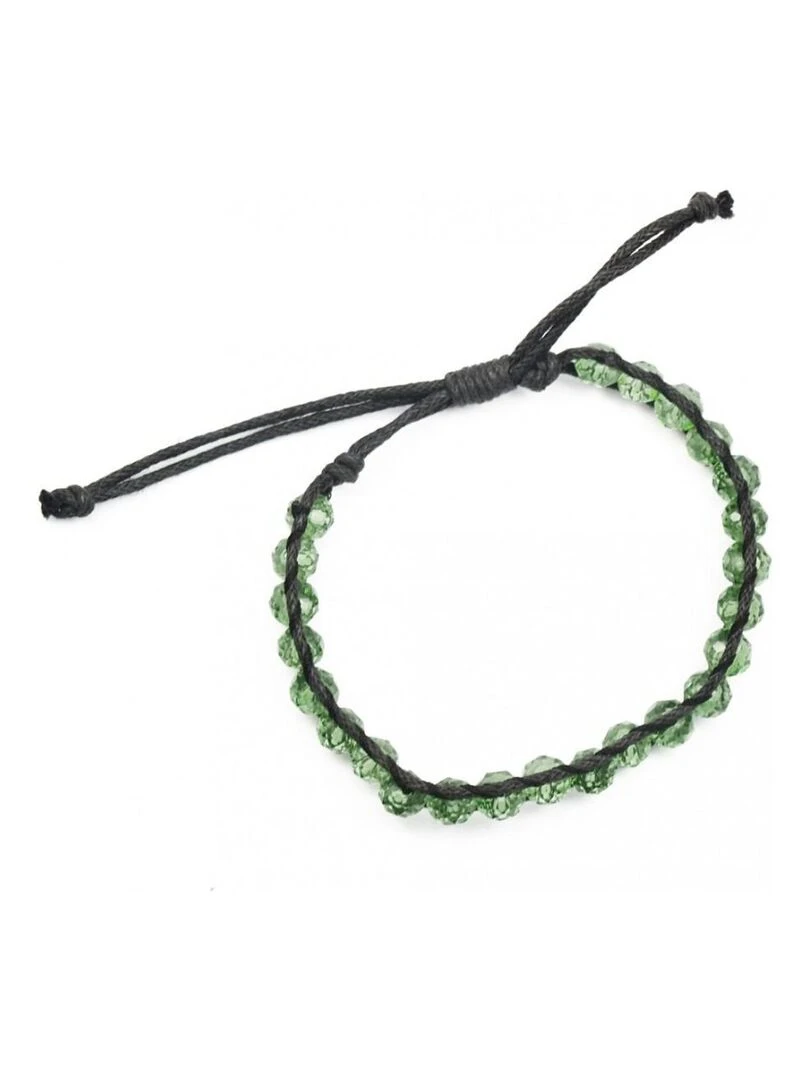 Bracelet perles de cristal Bijoucolor Vert