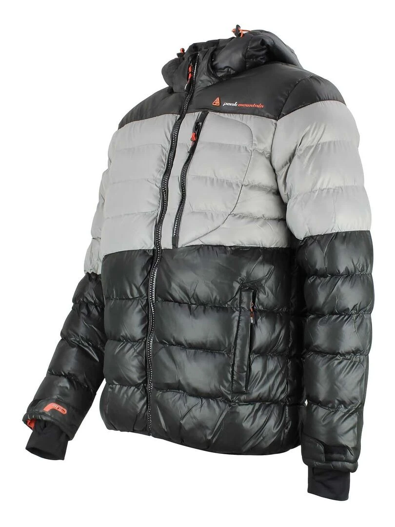 Doudoune de ski homme CAPTIN   PEAK MOUNTAIN   Noir Gris