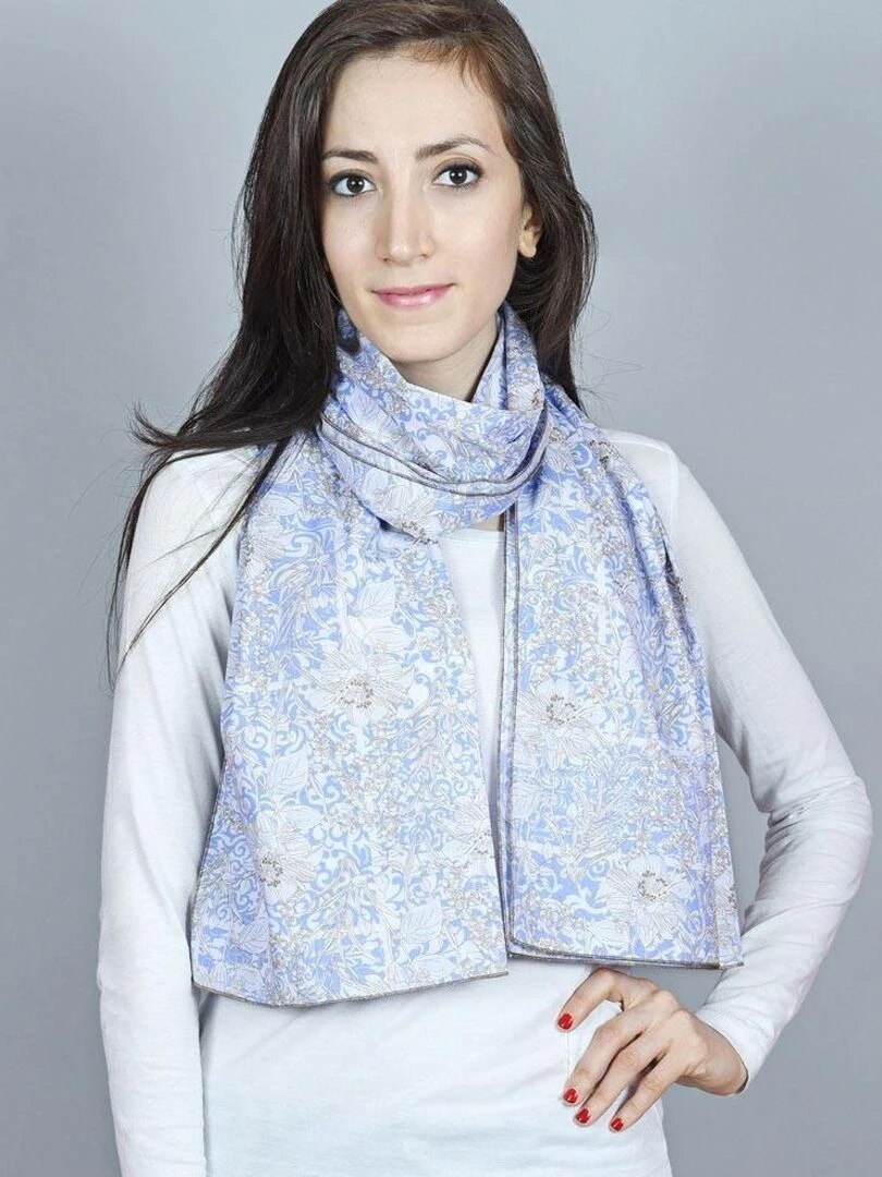 Echarpe légère Laguna   Fabriqué en Europe   Bleu