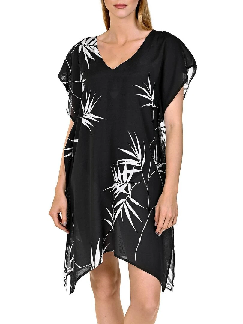 Caftan de plage Ocean City Noir