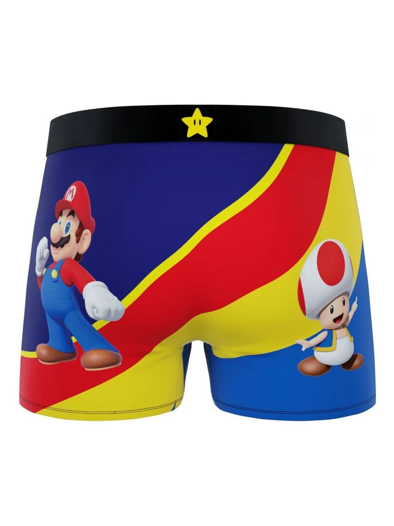 Lot de 3 boxers garçon Super Mario Bross Freegun   Bleu
