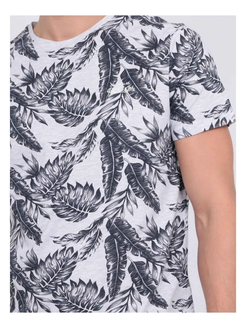 T shirt col rond pur coton NETOMAN   Bleu marine